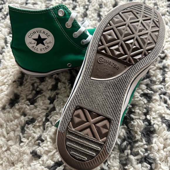 Converse Chuck Taylor All Star Canvas Green Men's Size 11/Womens 13 GUC - Picture 4 of 8